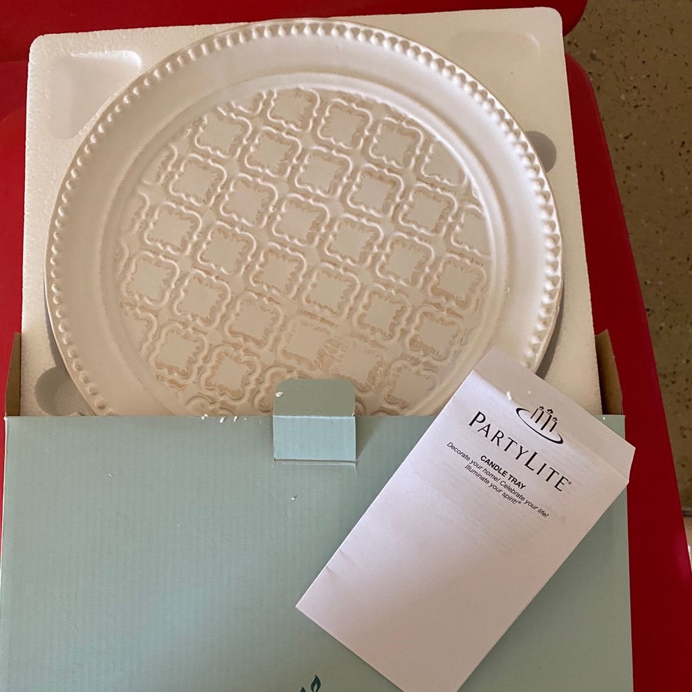 Partylite Candle plate